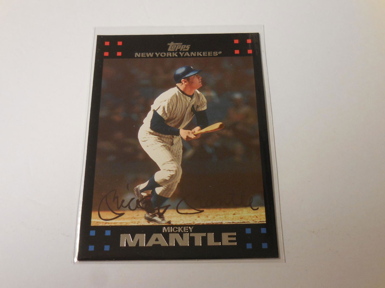 2007 TOPPS #7 MICKEY MANTLE YANKEES (1 of 2)
