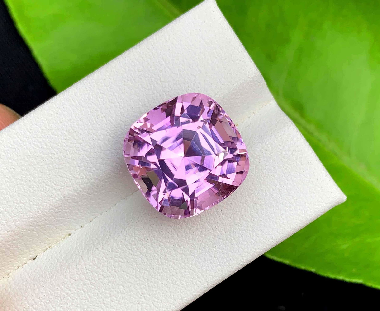 Natural Pink Kunzite Spodumene Loose Gemstone Cushion Cut - 17.10 Carats (1 of 6)