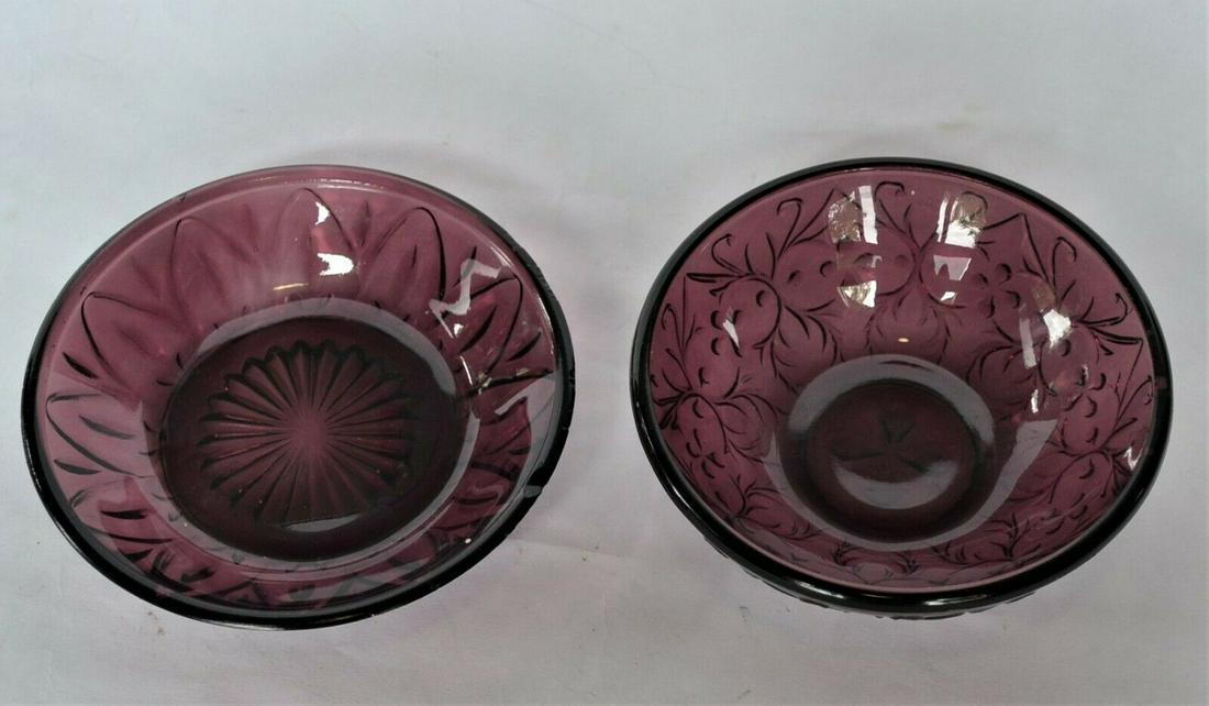 Two EAPG Amethyst Small Dishes (1 of 5)