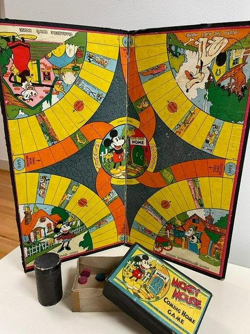 EARLY 1930’S PIE EYED MICKEY MOUSE “COME HOME GAME” (1 of 3)