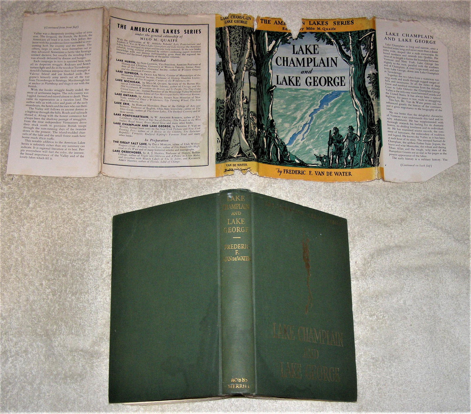 LAKE CHAMPLAIN AND LAKE GEORGE: Title: LAKE CHAMPLAIN AND LAKE GEORGE Description: This a history of the 2 lakes and their valley. Encompassing the salty New England people of Vermont. Dramatic history including Native Americans, Co