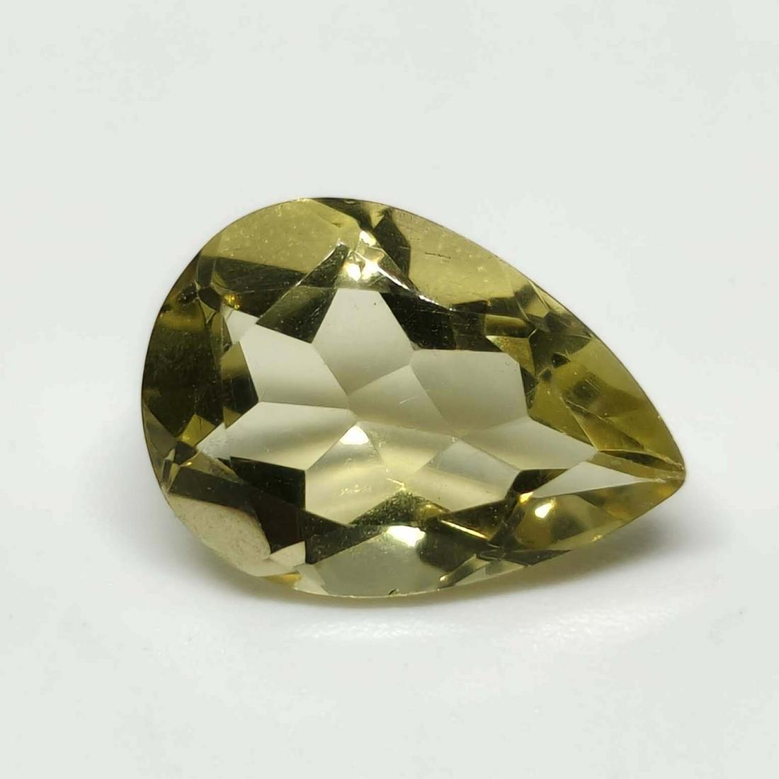 4.35 ct Natural Green Lemon Quartz: No Reserve! Title: 4.35 ct Natural Green Lemon Quartz Additional Information: Gemstones: Natural Lemon Quartz Carat Weights: 4.35 ct Size/Dimensions: 14 x 10 x 6 mm Materials & Techniques: Quartz Weig