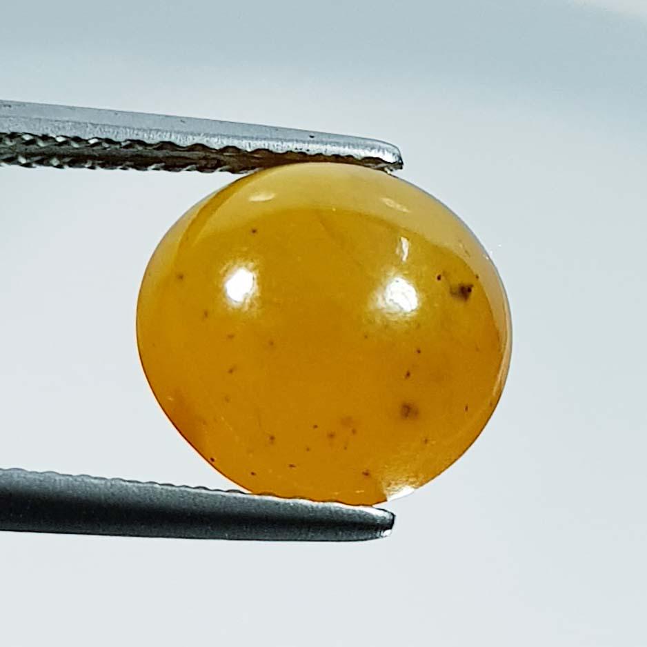 Natural Orange Jade Round Cabochon 4.56 ct (1 of 5)
