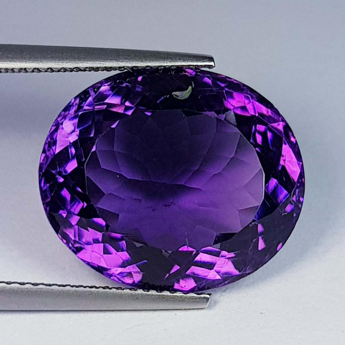 Natural Amethyst Oval Cut 16.30 Ct (1 of 4)