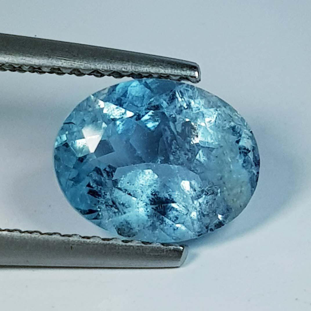 1.78 Ct Natural Aquamarine Oval Cut (1 of 4)