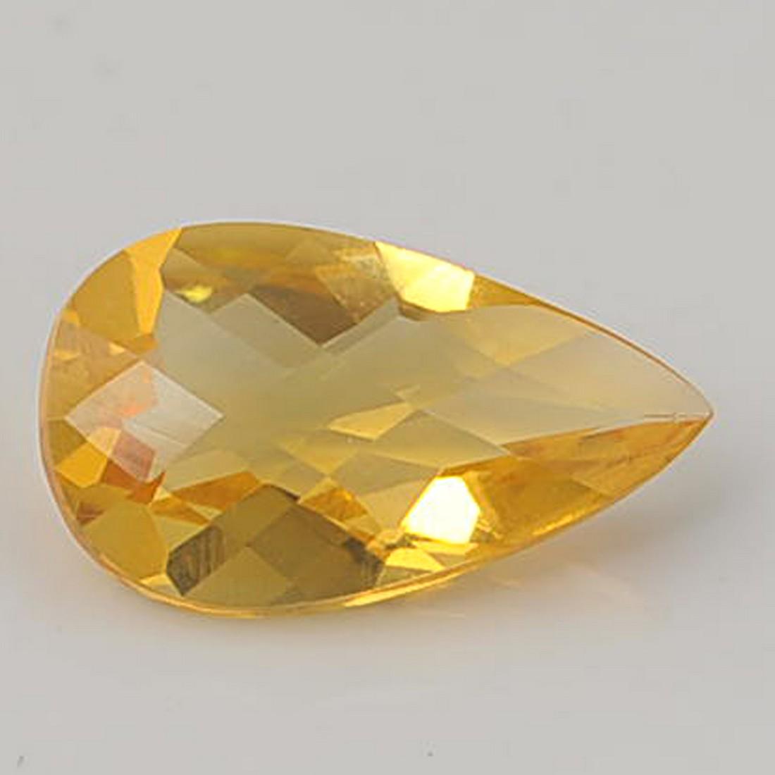 Pear Shape Yellow Color 1.8 Carat Natural Citrine Loose Gemstone 1 Pieces (1 of 5)