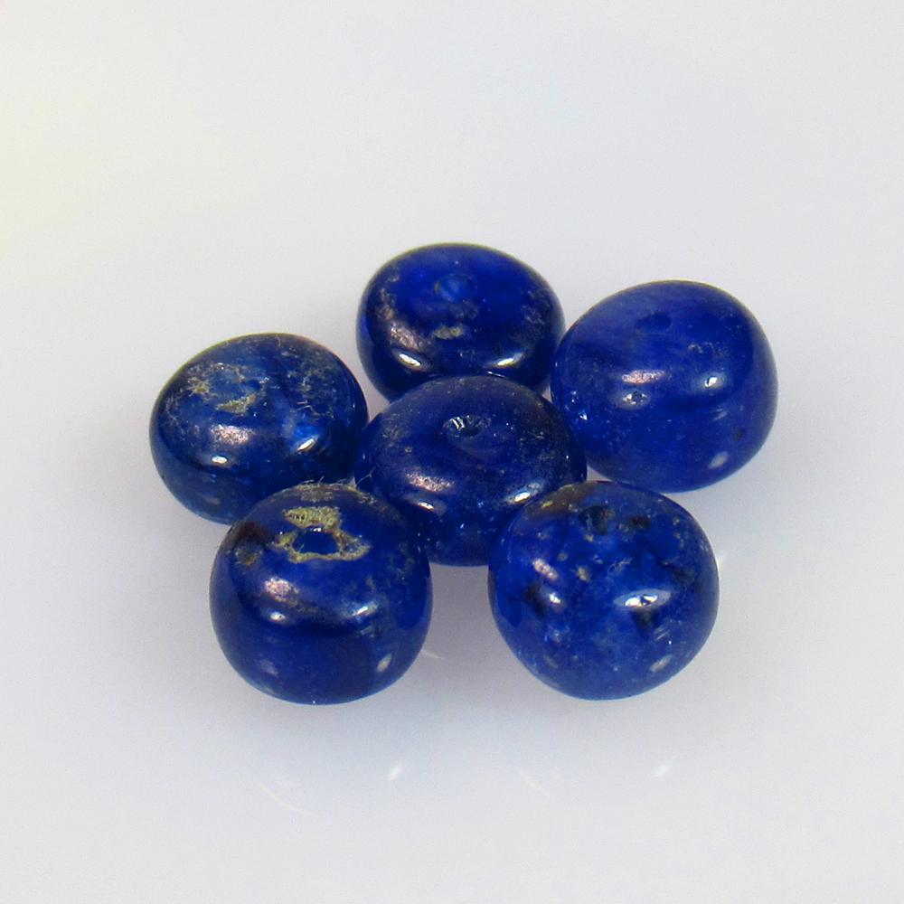 11.60 Ctw Natural 6 Blue Sapphire Round Beads (1 of 2)