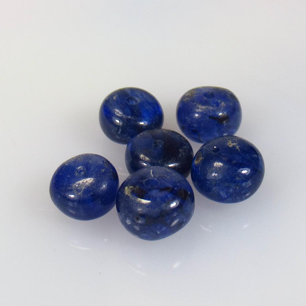 10.80 Ctw Natural 6 Blue Sapphire Round Beads (1 of 2)