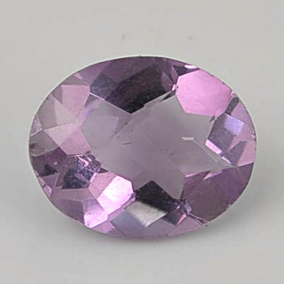 Oval Shape Purple Color 2 Carat Natural Amethyst Loose Gemstone 1 Pieces (1 of 5)