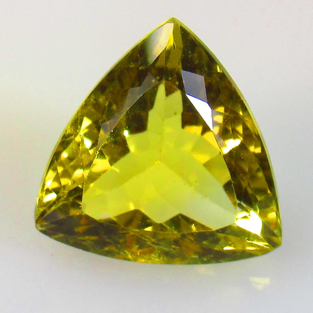 10.51 Ctw Natural Yellow Citrine Trillion Cut (1 of 2)
