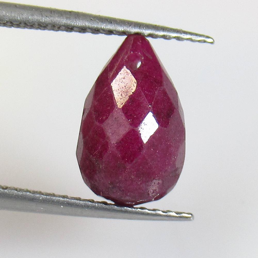 4.73 Ctw Natural Mozambique Red Ruby Pear Drop Beads (1 of 2)
