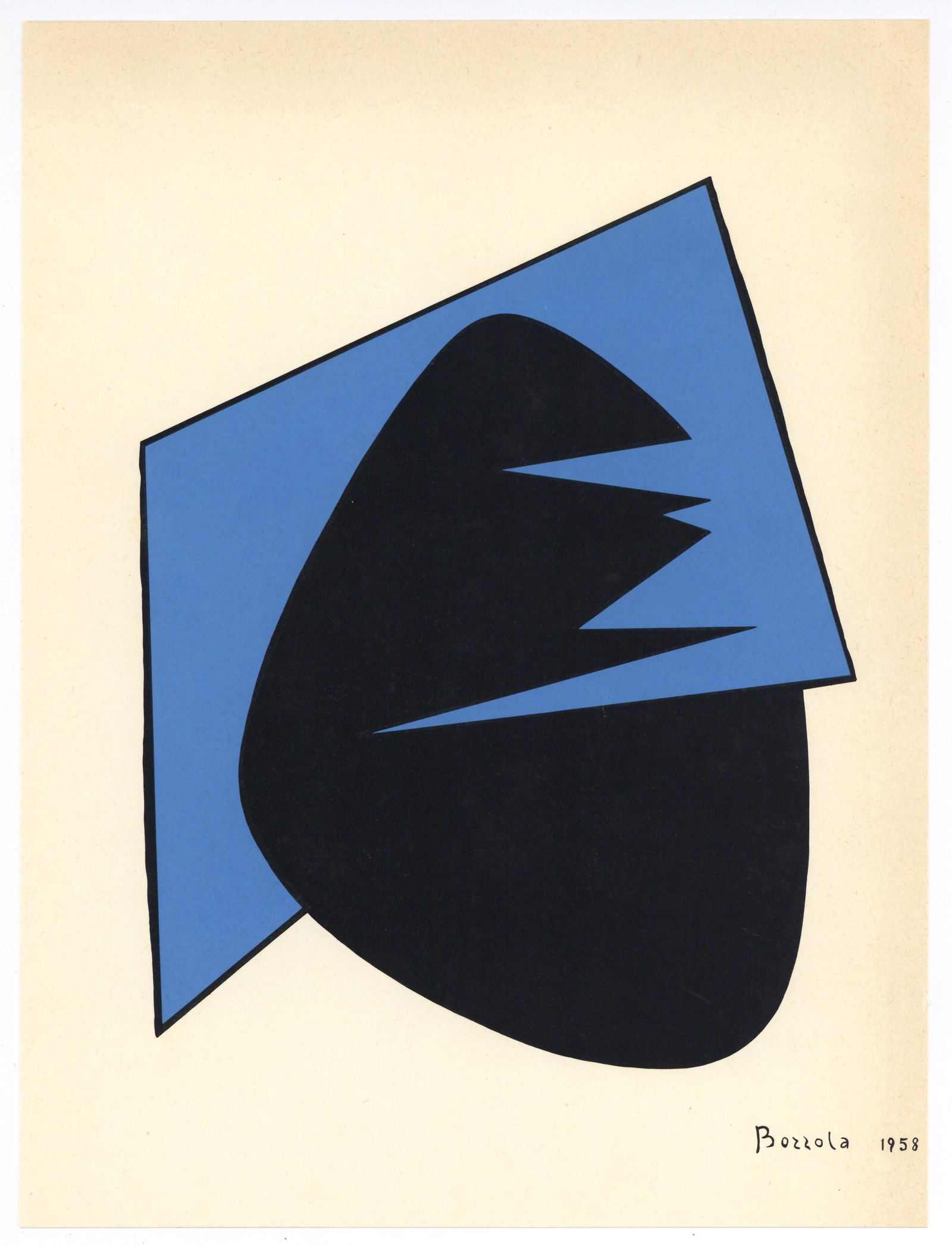 Angelo Bozzola original serigraph, 1958 (1 of 1)