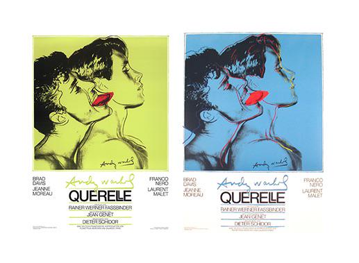 Bundle- 2 Assorted Andy Warhol Rare Green and Blue Lithographs (1 of 3)