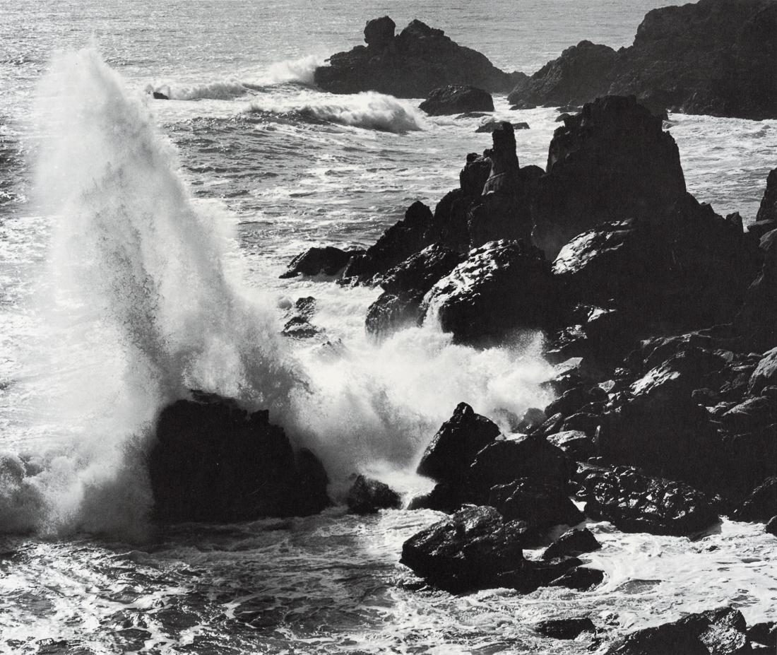 ANSEL ADAMS - Storm Surf And Rocks, Timber Cove, 1960 (1 of 1)