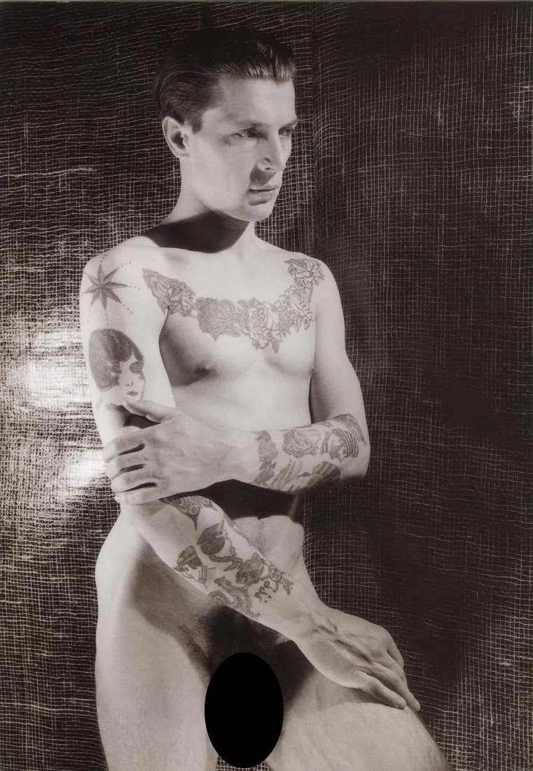 GEORGE PLATT-LYNES - Charles Levinson: Artist: George Platt-Lynes Title: Charles Levinson Medium: Photo Litho, 1997, Singapore Dimensions: 7.6x11" Description: Heat Wax Mounted on 11x14" Conservation Board Artist Bio: George Platt Lynes wa