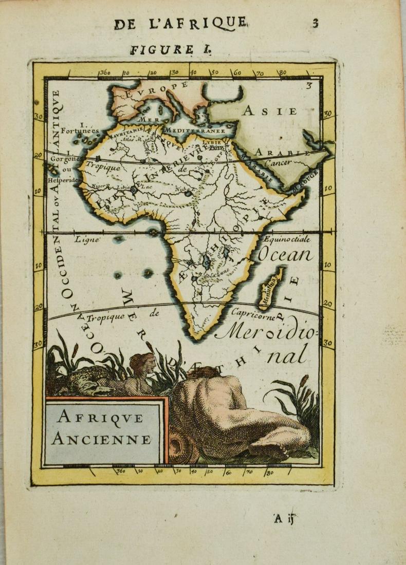 1684 Manesson-Mallet Map of Africa -- Afrique Ancienne (1 of 1)