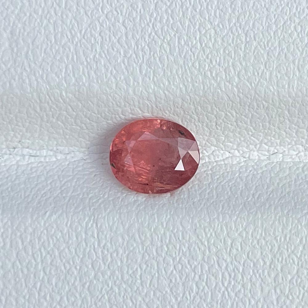 Natural Unheated Padparadscha Sapphire 1.18 Cts Oval Cut Loose Gemstones (1 of 5)