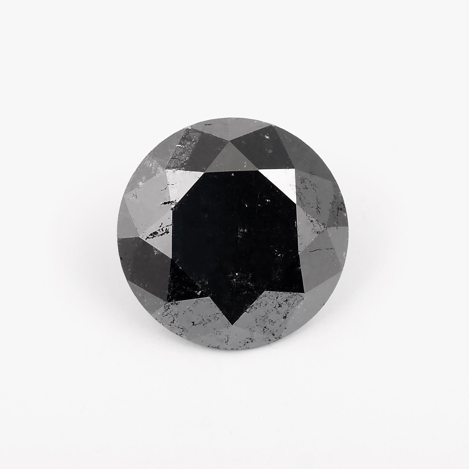 8.06 Carat Fancy Black Color Natural Round Brilliant Diamond Loose Gemstone 1 Pieces (1 of 9)
