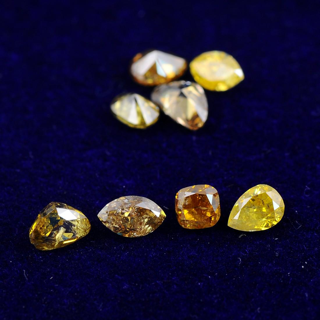 Marquise, Pear, Cleafless Heart, Cushion, Square Cushion. Shape Natural Fancy Intense To Fancy Deep (1 of 10)