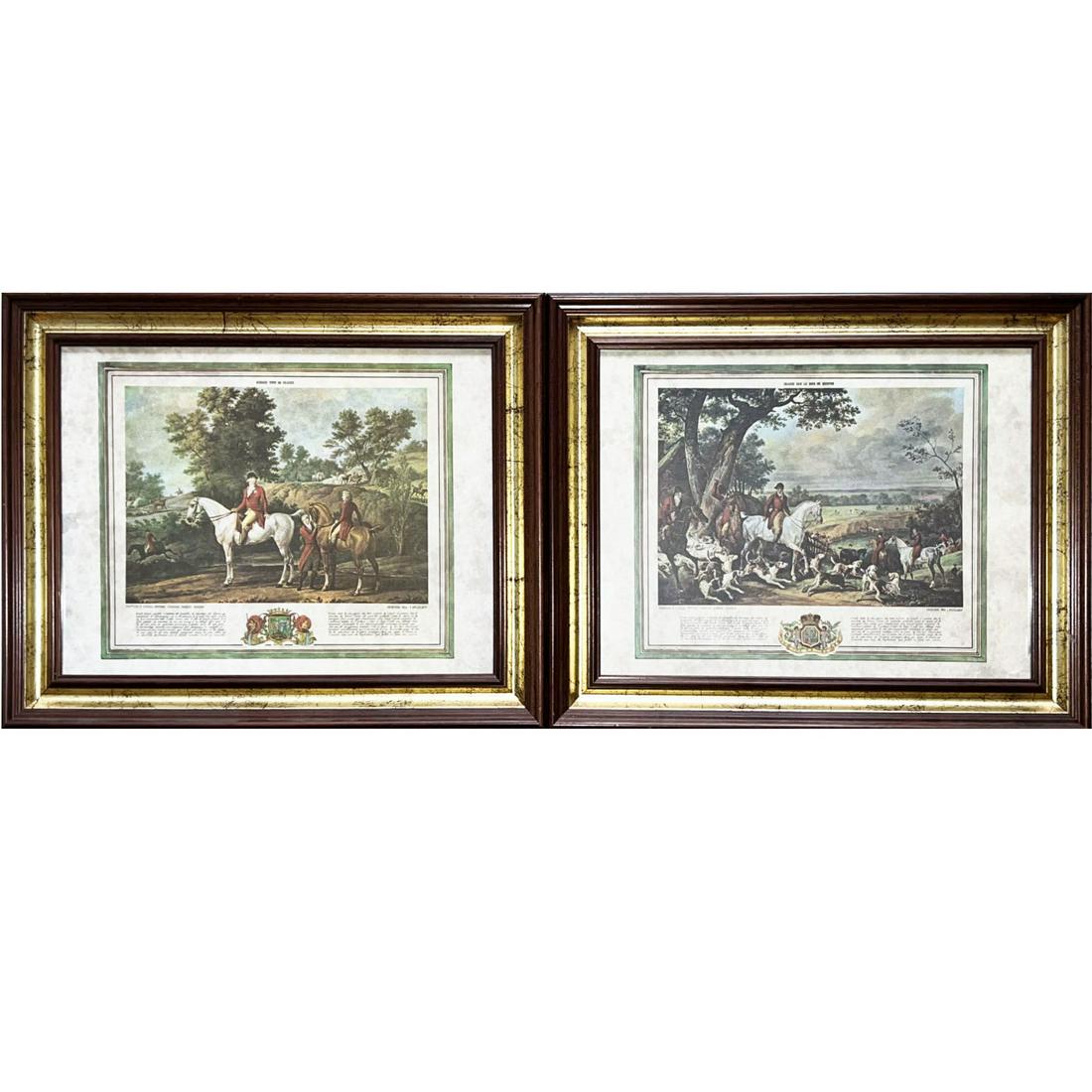 2 Lithographs with Hunting Scenes (1 of 1)