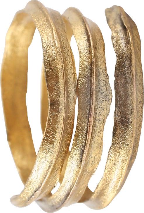 ANCIENT VIKING COIL RING, 9TH-10TH CENTURY, SIZE 9 3/4 (1 of 4)