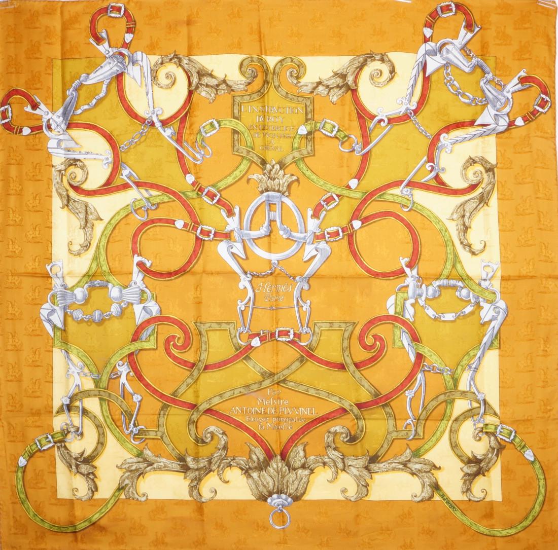 Hermes Scarf/Foulard - l'Instruction du Roy - jacquard - Excellent condition (1 of 14)