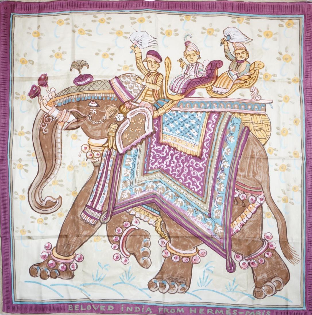Hermes Scarf/Foulard - Beloved India - Near mint condition (1 of 12)