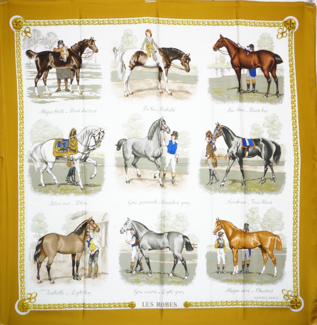Hermes Scarf/Foulard - Les Robes - first edition - Excellent condition (1 of 10)