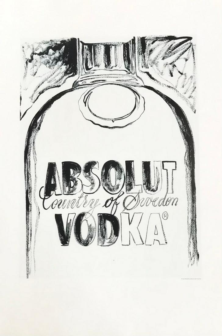 1999 Andy Warhol print Pop Art Absolute Vodka 7 (1 of 1)
