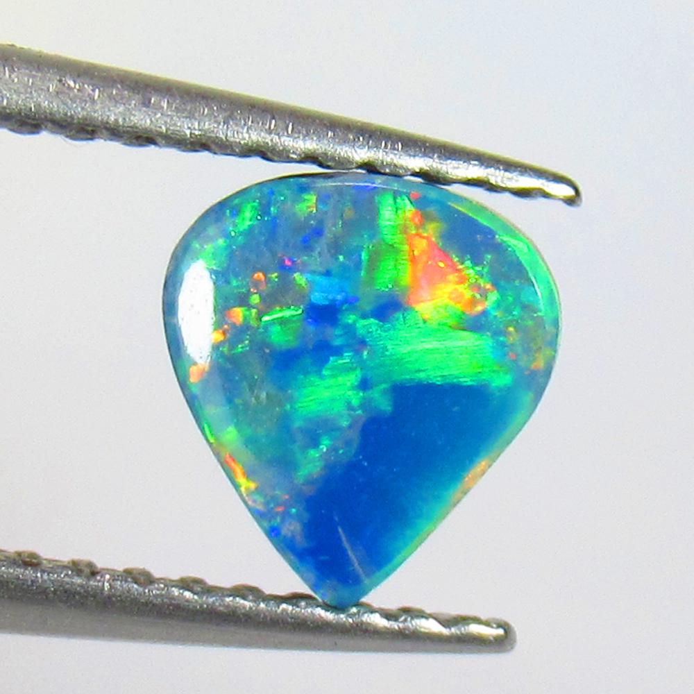 0.91 Ctw Natural Australian Opal Trillion Cabochon: No Reserve! Title: 0.91 Ctw Natural Australian Opal Trillion Cabochon Stone Clarity: Opaque Gemstones: Australian Opal Carat Weights: 0.91 Size/Dimensions: 6.50 x 6.00 x 3.10 mm Additional Information