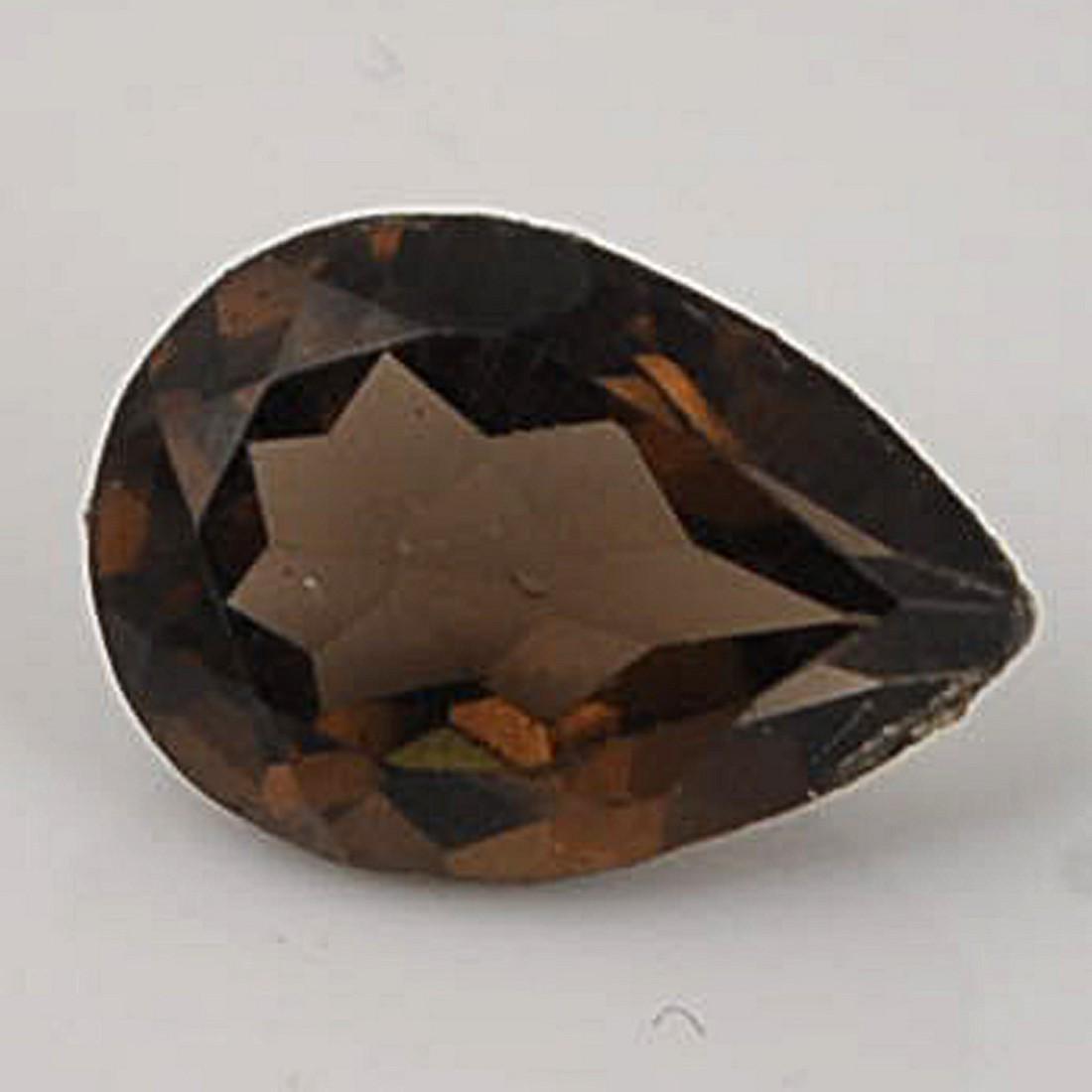 Pear Shape Brown Color 1.85 Carat Natural Smoky Quartz Loose Gemstone 1 Pieces (1 of 5)