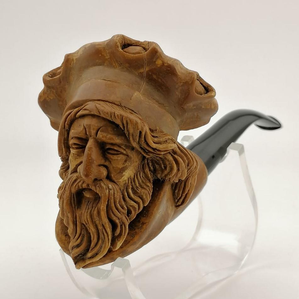Cavalier Big Bowl,Hand carved Meerschaum Pipe (1 of 10)