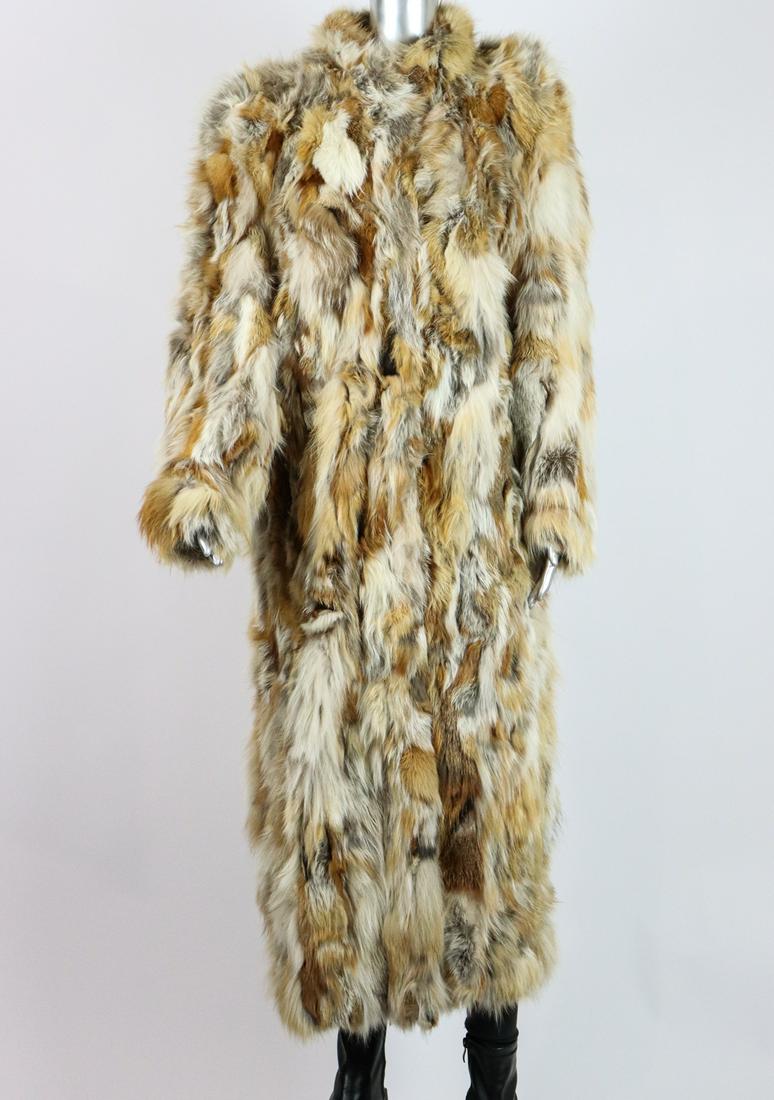 FLUFFY RED FOX FUR COAT EU: L; US: 16 (1 of 13)