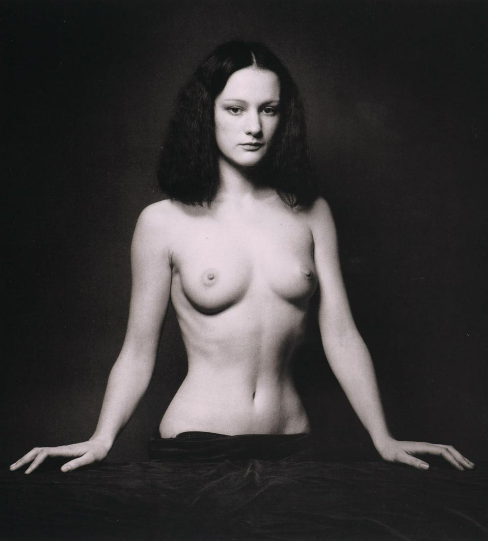 JEANLOUP SIEFF- Nude, Isabelle: Artist: JEANLOUP SIEFF Print Title: Nude, Isabelle Medium: Duotone Photoengraving Printed 1980’s in France Image size (inches) approx. 10 x 10” Jeanloup Sieff (1933-2000) was a French phot