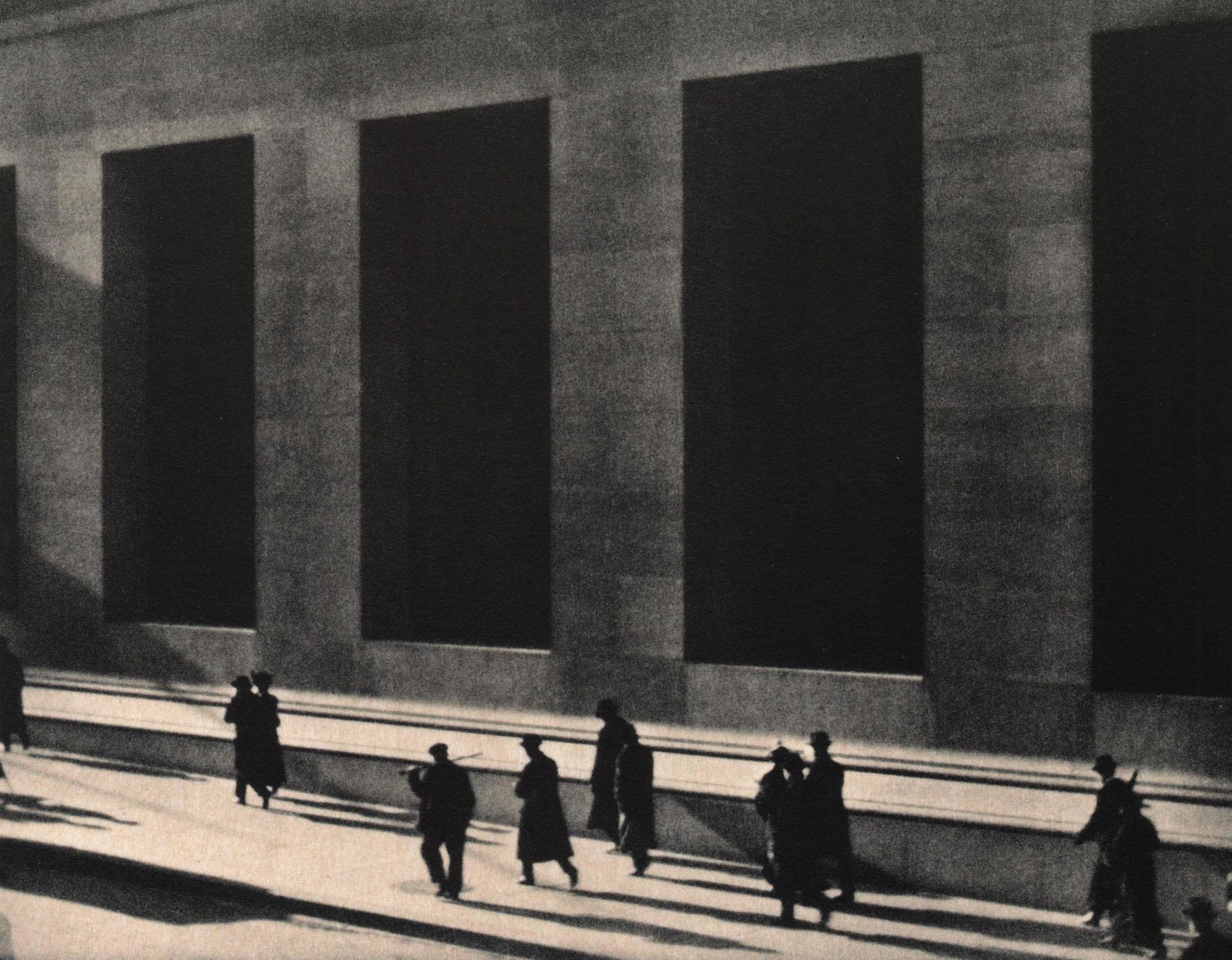 PAUL STRAND - Wall Street, 1916: Artist: PAUL STRAND Print Title: Wall Street, 1916 Printing Date: 2000s in Italy Medium: Photo-lithograph Image size (inches) approx. 8 x 10” Reserve: $30.00 Shipping: Domestic: Flat-rate of $15
