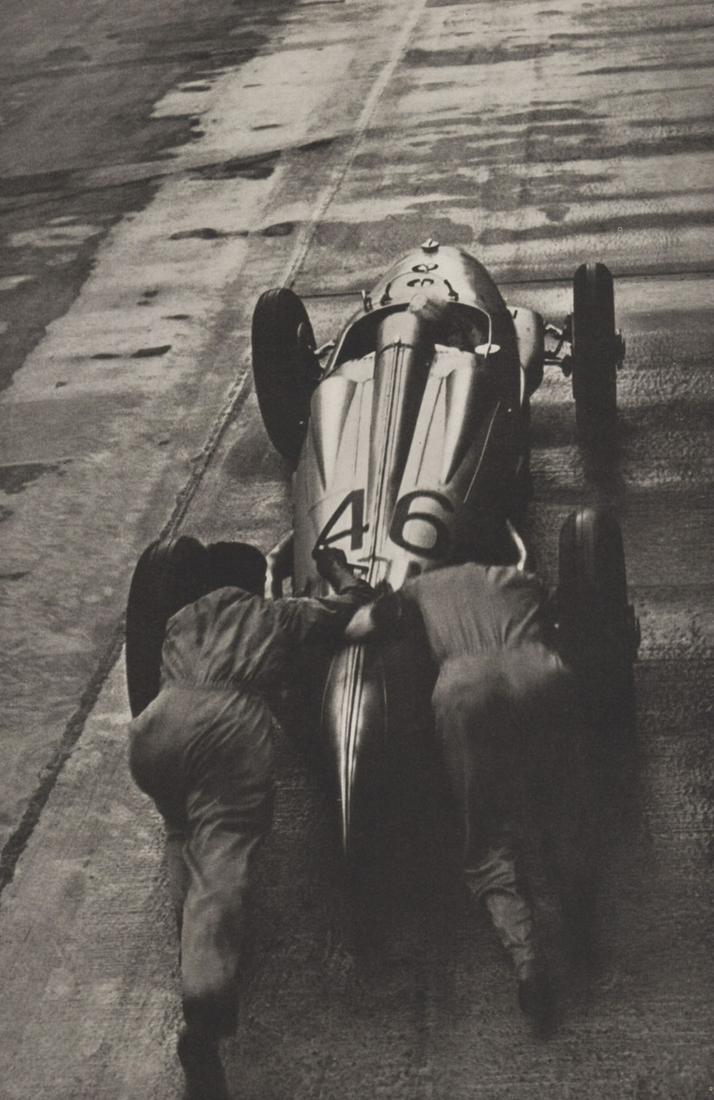 HEINZ VON PERCKHAMMER - Auto-Union-Rennwagen, Start nach Reifenwechsel (1 of 1)