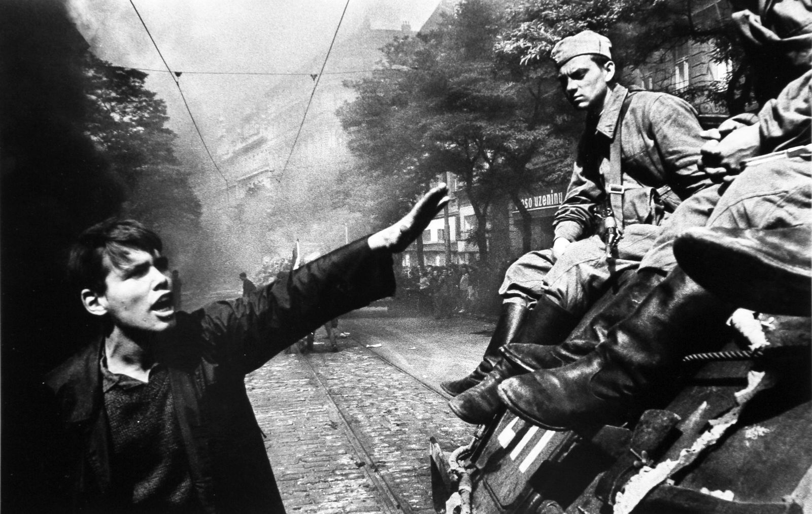 Josef Koudelka: Prague August, 1968: Artist: Josef Koudelka Title: Prague August, 1968 Date Printed: 2008 Medium: High Quality Photo Print with Copyright Josef Koudelka/Magnum Photos Origin: Printed in Italy - Portfolio Edition by Corrie