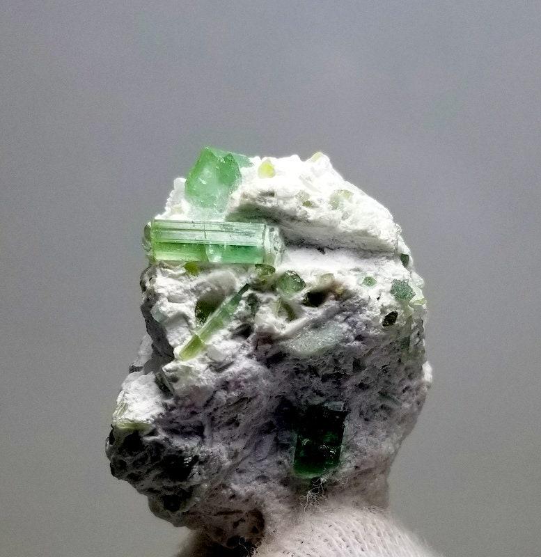 21 Grams Very Beautiful Natural Green Tourmaline Crystals Specimen From Badakhshan Afghanistan (1 of 7)