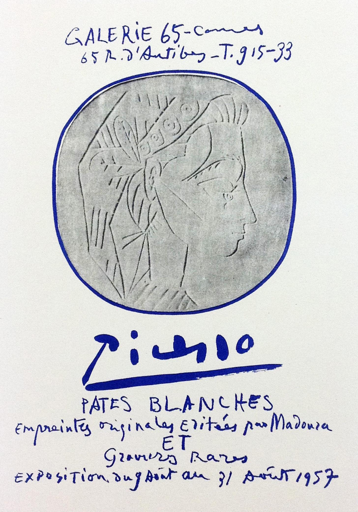 Picasso Lithograph 86, Pates Blanches Cannes, 1959 (1 of 1)