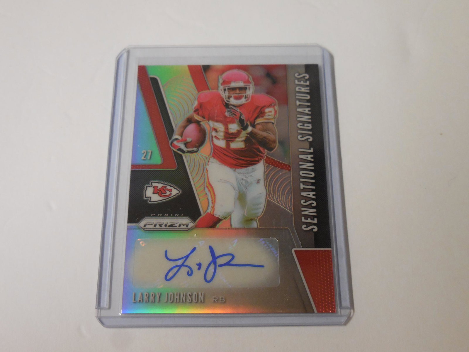 19 PRIZM LARRY JOHNSON AUTOGRAPH (1 of 2)