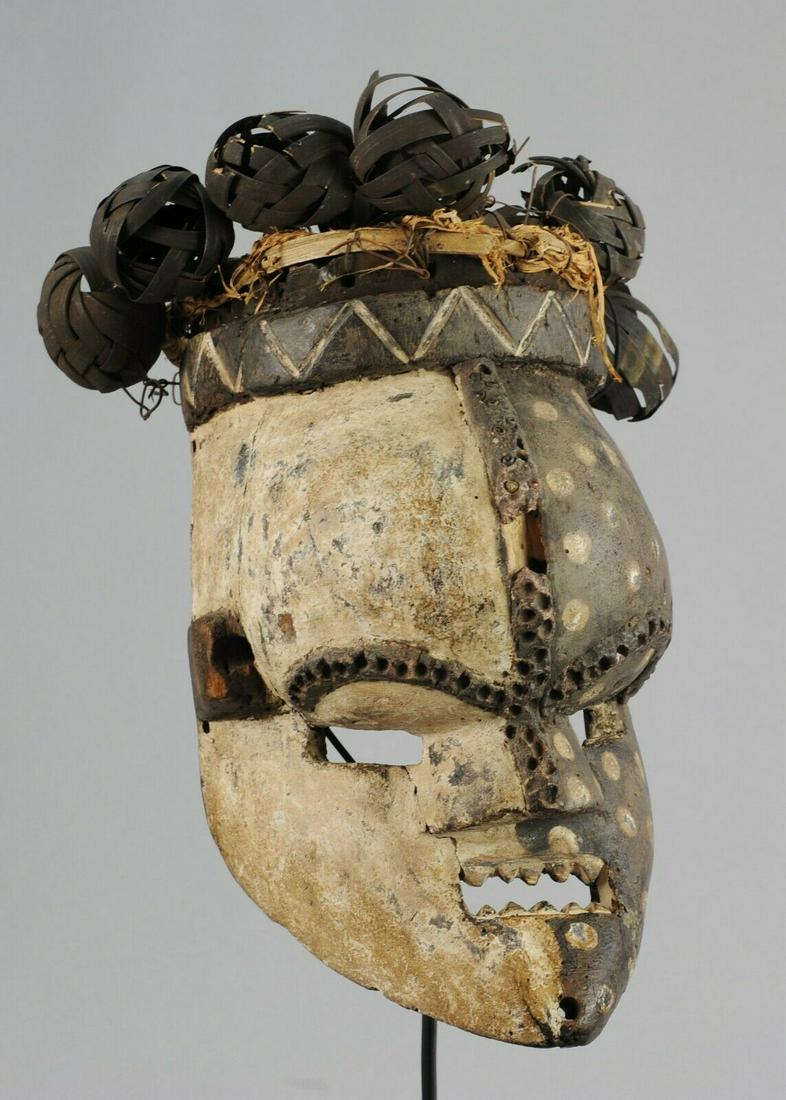 Powerful SALAMPASU Warrior Mask Congo DRC African Tribal Art 0839 (1 of 9)