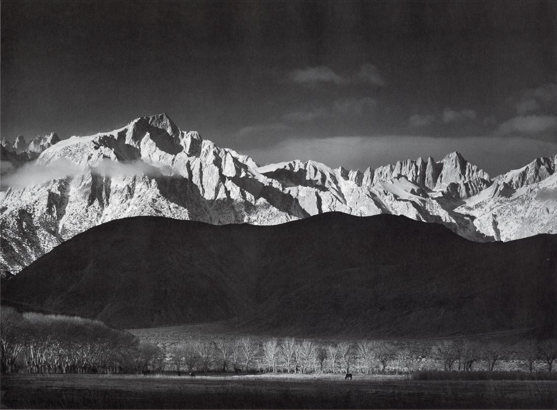 ANSEL ADAMS - Winter Sunrise, Sierra Nevada, 1944 (1 of 1)