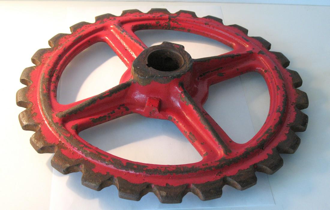 Vintage cast iron industrial gear. (1 of 3)