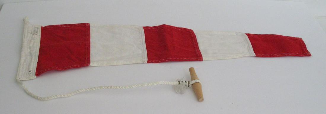 Vintage nautical flag letter “CA". (1 of 1)