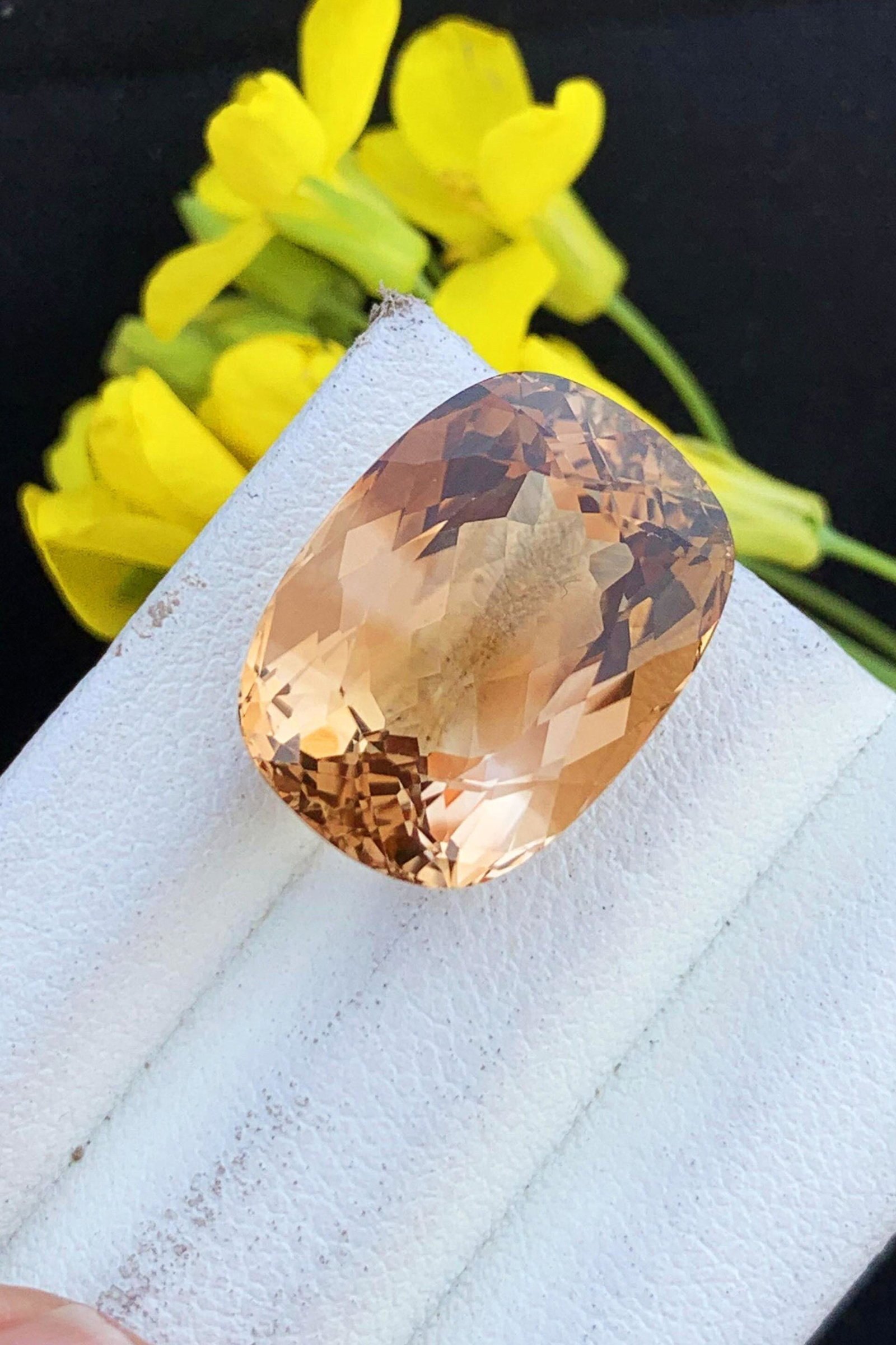 Natural Imperial Topaz, Deep Color Topaz, Topaz Engagement Ring Making Gemstone, Loupe Clean, Brown (1 of 4)