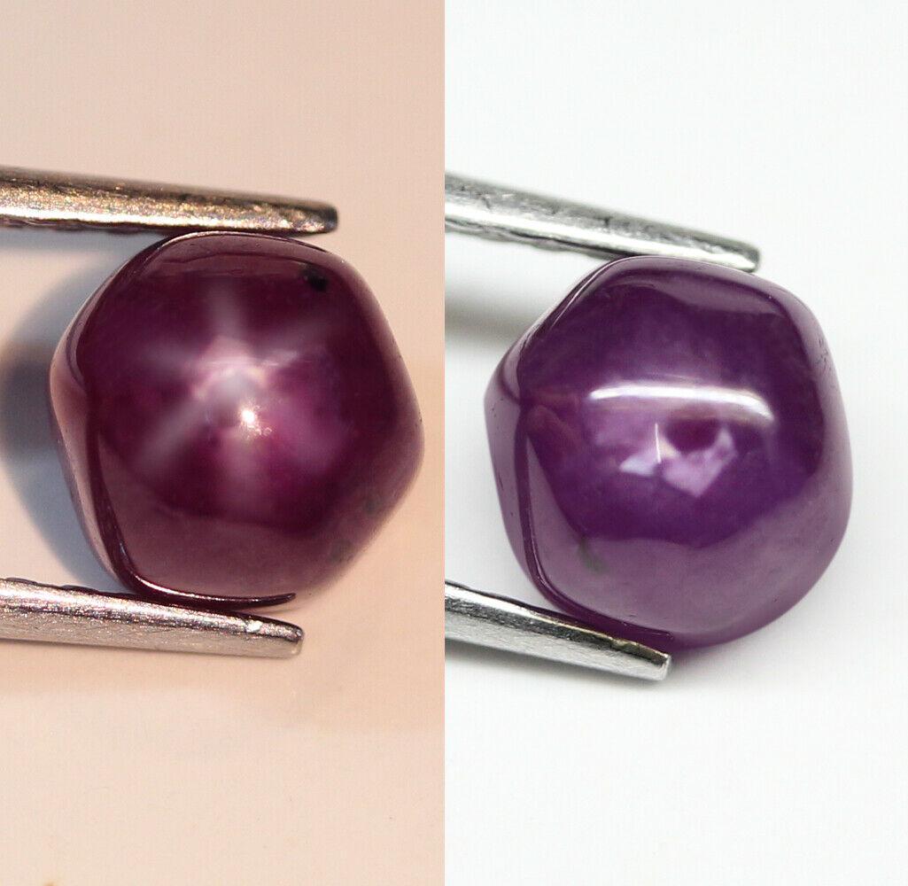 3.32Ct. Unheated Ruby Natural 6 Rays Star Fancy Cabochon Pinkish Red Mozambique (1 of 3)