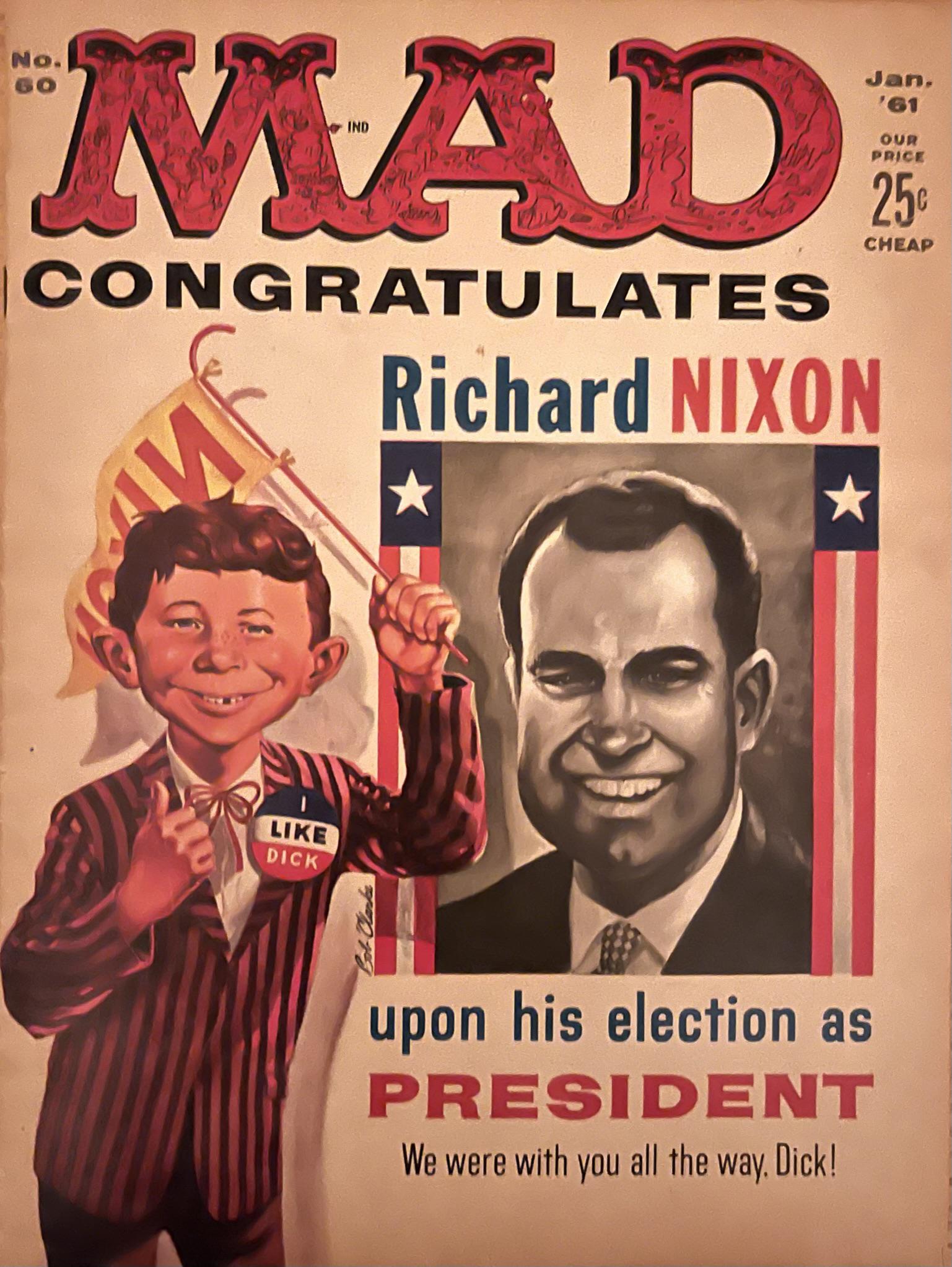 MAD MAGAZINE NO 60 Jan 1961 - Richard Nixon (1 of 3)