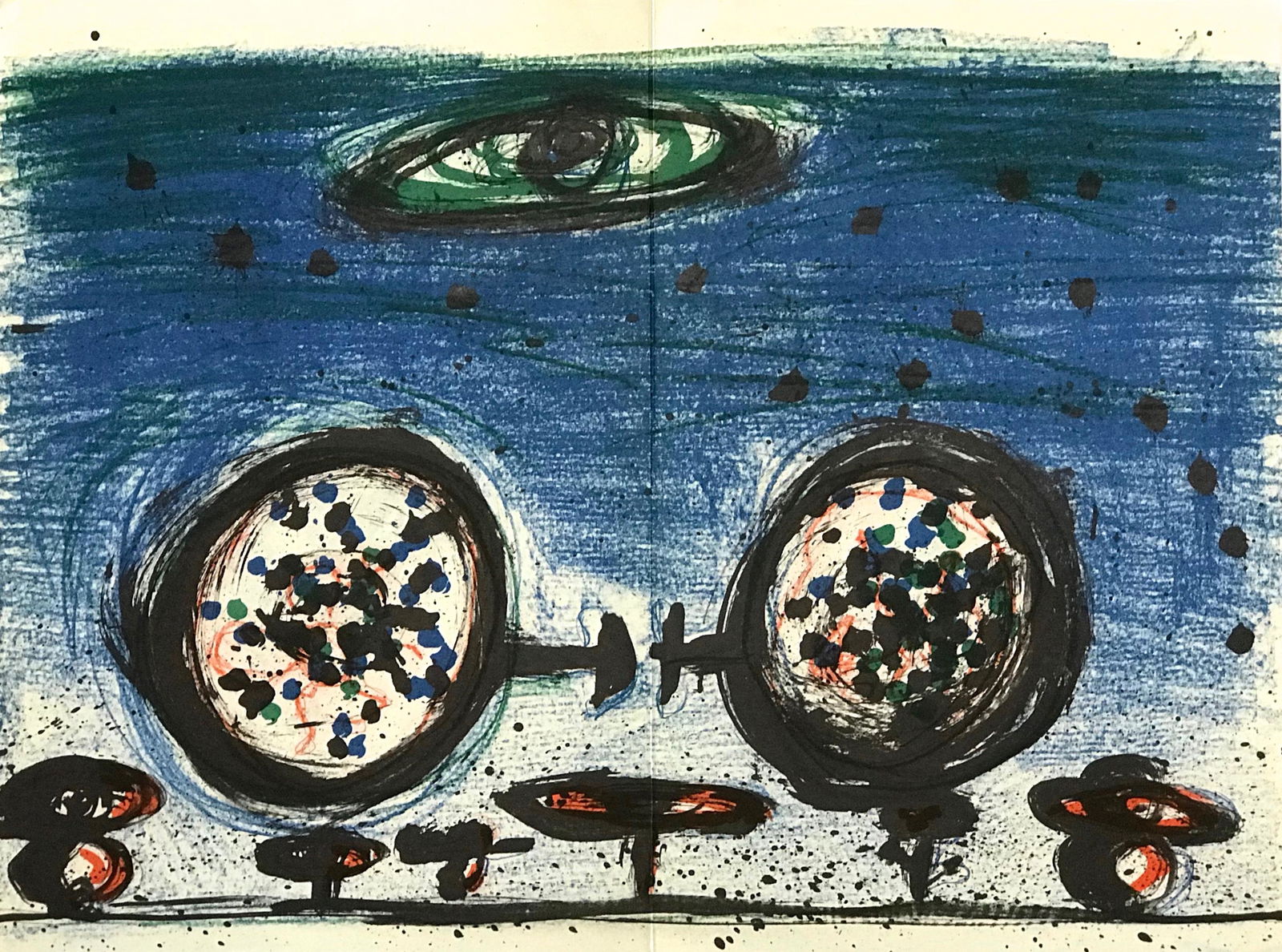 Enrico Baj original lithograph, 1958 (1 of 1)