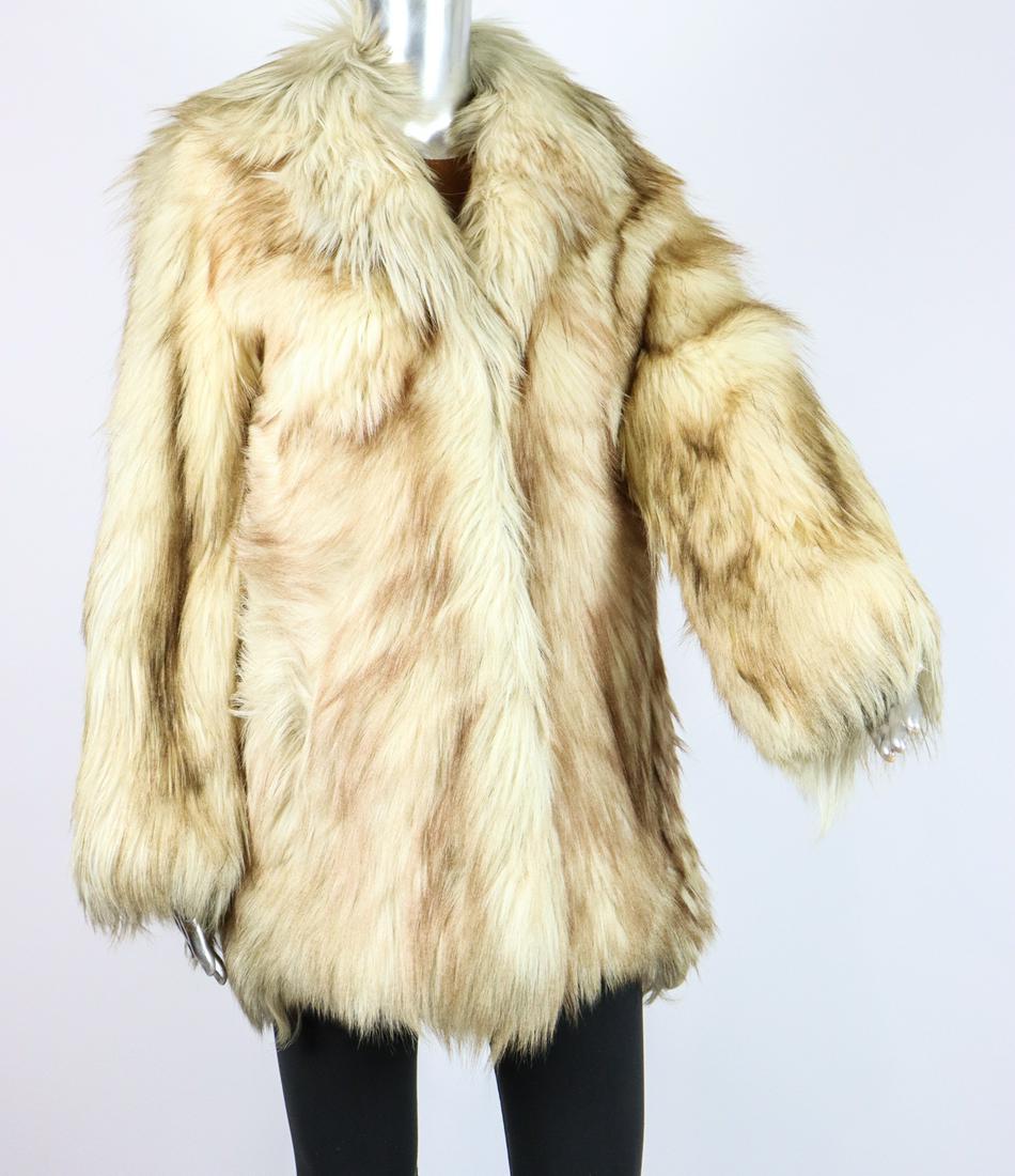 BLUE FOX FUR JACKET EU: M; US: 12 (1 of 11)