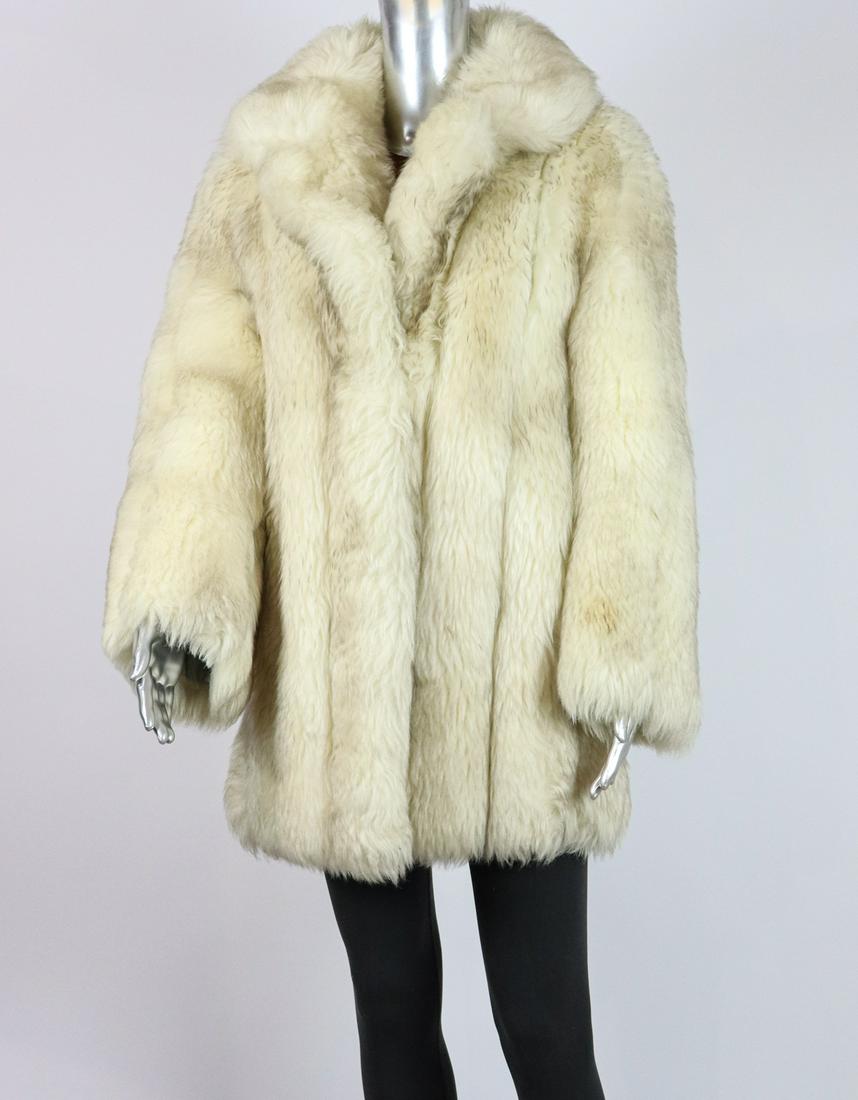 BLUE FOX FUR JACKET EU: M; US: 12 (1 of 11)